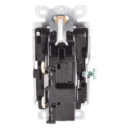 Apagador de Pared Unipolar / 15 A / 120/277 V / Paleta Decoradora / Cargas Generales y Motores / Acabado Brillante