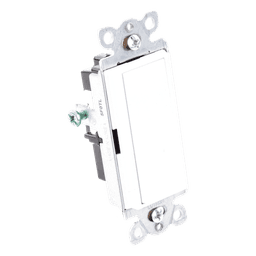 Apagador de Pared Unipolar / 15 A / 120/277 V / Paleta Decoradora / Cargas Generales y Motores / Acabado Brillante