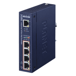 Extensor PoE Industrial / Entrada 802.3bt / 4 Salidas Gigabit 802.3af/at / Alcance 200 m (656 ft) / 95 W por Puerto