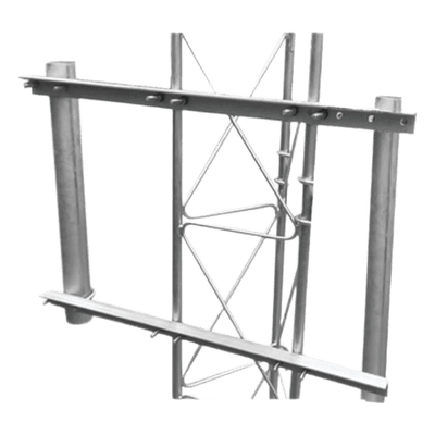 Brazo Lateral Doble / Acero ASTM A-36 / Tubo Ø3' Cal.16 / Altura 60 cm / Ángulos 130 cm / Galvanizado