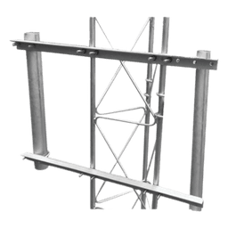 Brazo Lateral Doble / Acero ASTM A-36 / Tubo Ø3' Cal.16 / Altura 60 cm / Ángulos 130 cm / Galvanizado