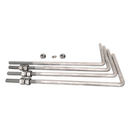 Poste Tubular de Acero Galvanizado / 6 m (19.7 ft) de Altura / Carga Máxima 20 kg / Base 30 x 30 cm / Cédula 30