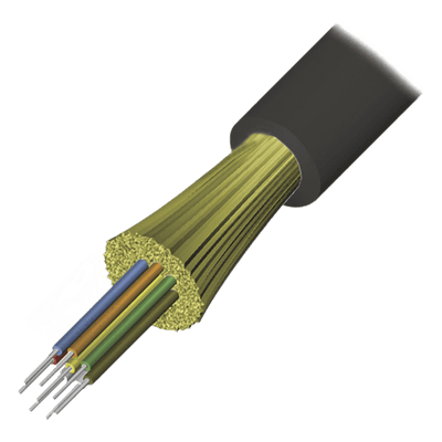 Cable de Fibra Óptica / 12 Hilos / OM4 50/125 / Tight Buffer / Dieléctrico Plenum / Interior-Exterior / 1 Metro (3.28 Pies)