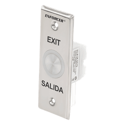 Botón de Salida Piezoeléctrico / IP65 / LED Bicolor Verde-Rojo / Toggle y Temporizador 1-30 s / Contactos NA/NC 2A / Acero Inoxidable