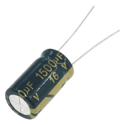 Capacitor Electrolítico / 1500 µF / 16 Vcc / Radial / 105 °C / 10 x 20 mm