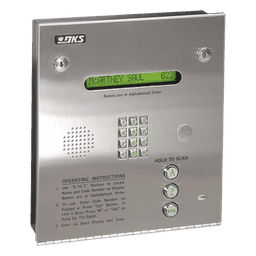 Control de acceso / Gabinete empotrable / 2 puertas / 3000 números telefónicos / 11 dígitos / Directorio LCD / Líneas analógicas y digitales