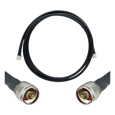 Jumper Coaxial / Baja Pérdida Equivalente a LMR400 / Conectores N Macho / 6.1 m (20.01 ft) / 50 Ohms