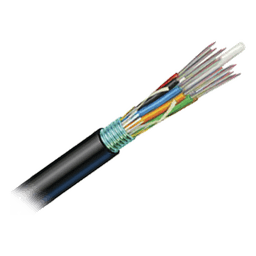 Cable de Fibra Óptica OSP / 6 Hilos / OM3 50/125 Optimizada / Armada con Gel / HDPE / 1 Metro (3.28 Pies)