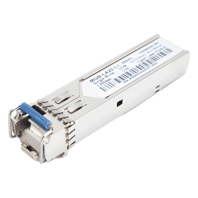 Transceptor WDM SFP / 1G LC / Mono Modo / 20 km / 1310nm TX 1550nm RX / 66 pies