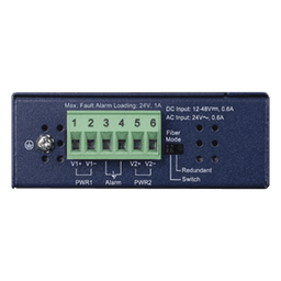 Convertidor de Medios Industrial / 1x Ethernet 10/100/1000 Base-T / 2x SFP 100/1000/2500 Base-X / -40 a 75°C / 12-48V DC