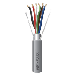 Cable para Alarma / 6 Conductores / 22 AWG / Blindado / Riser / 305 m (1000 ft) / Gris