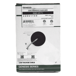 Cable para Alarma / 6 Conductores / 22 AWG / Blindado / Riser / 305 m (1000 ft) / Gris
