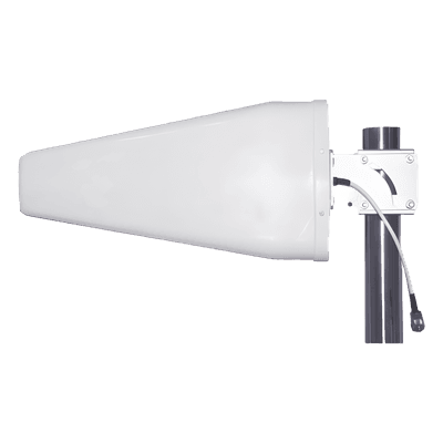 Antena Direccional Logarítmica / 11 dBi / 5G/4G/3G / 698-960 MHz / 1710-2700 MHz / Conector N Hembra / Montaje Poste o Pared