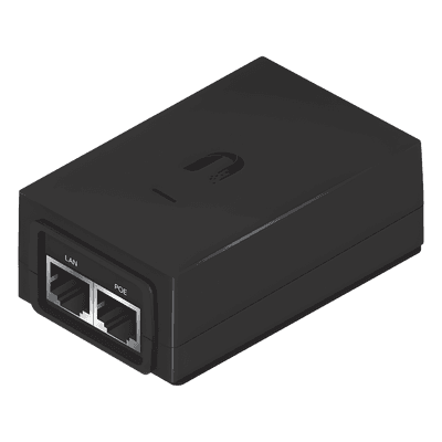 Adaptador PoE / 24 VDC 1.0 A / Gigabit 10/100/1000 Mbps / Protección ESD / Montaje en Pared / 0-40°C