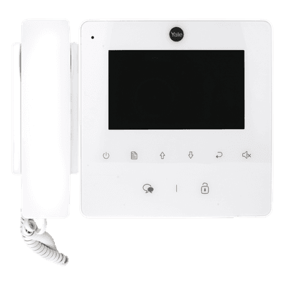 Monitor con teléfono / 4 pulgadas RGB / 320 x 420 / Compatible con TVPortero 80126 / Color blanco