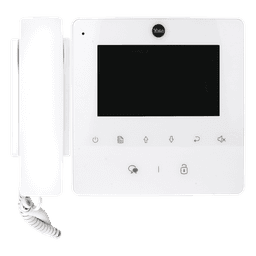 Monitor con teléfono / 4 pulgadas RGB / 320 x 420 / Compatible con TVPortero 80126 / Color blanco