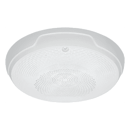 Bocina de Techo para Evacuación por Voz / Doble Voltaje 25/70.7 V / Potencia Seleccionable 1/4 a 2 W / Rango 400 a 4,000 Hz / Sin Estrobo / Montaje Plug-In