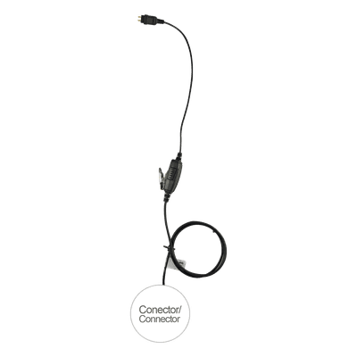 Micrófono de 1 Cable / Kevlar Reforzado / Conector 5 lb / PTT Ergonómico / Serie LOC / Compatible KENWOOD PKT-23K