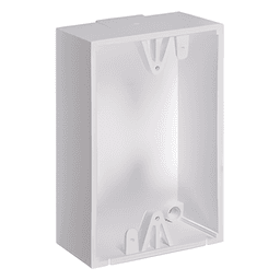 Caja de montaje trasera / 1.5 pulgadas profundidad / Policarbonato UL / Acero inoxidable / -40° a 121°C