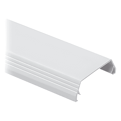 Tapa para Canaleta T-45 / PVC Rígido / Bisagra Doble Acceso / 60.3 x 19.1 x 2400 mm / UL94-V0 / Blanco Mate
