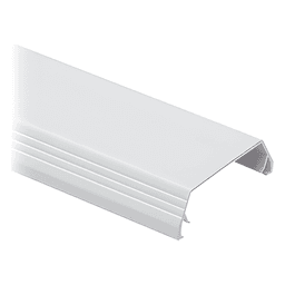 Tapa para Canaleta T-45 / PVC Rígido / Bisagra Doble Acceso / 60.3 x 19.1 x 2400 mm / UL94-V0 / Blanco Mate