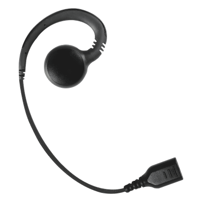 Auricular de Gancho / Altavoz Giratorio 360° / Cable de Fibra Trenzada / Conector SNAP / Compatible con Micrófono de Solapa Serie SNAP