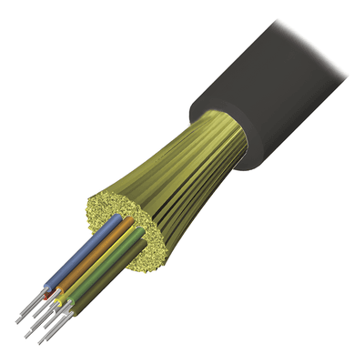 Cable de Fibra Óptica / 6 Hilos / Monomodo OS1/OS2 9/125 / Loose Tube / LS0H / Dieléctrico / Interior-Exterior / 1 m (3.28 ft)