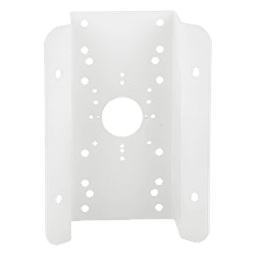 Montaje de Esquina / Acero Inoxidable / Carga 10 kg (22 lb) / Exterior con Juntas de Goma / 126 x 105 x 250 mm
