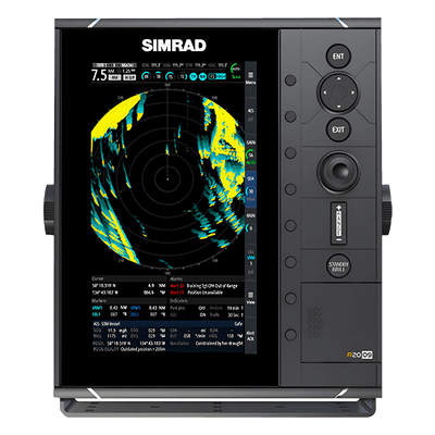 Unidad de Control de Radar / Pantalla 9 Pulgadas Retrato / Brillo Alto para Exteriores / Anti-Clutter / MARPA / Ethernet y NMEA 2000 / Montaje Bracket o Empotrado