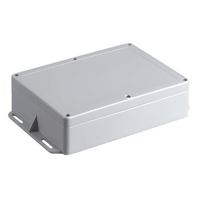 Gabinete para Exterior / IP65 / 220 x 160 x 100 mm / ABS / -20 a 60 °C / Orejas de Montaje Integradas