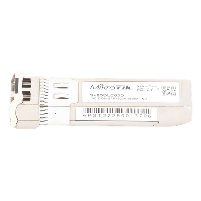 Transceptor SFP+ / 10G / LC Dúplex / Fibra Multimodo / 300 m (984 pies) / 850 nm