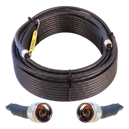 Jumper Coaxial de Baja Pérdida / 30.48 m (100 pies) / 50 Ohms / Blindaje >90 dB / N Macho a N Macho