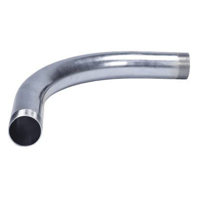Codo 90° Galvanizado / Pared Gruesa 1 1/2" (38 mm) / Rosca NPT / Etiqueta Amarilla / Interior