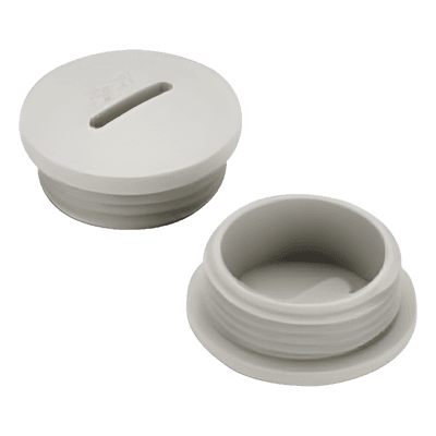 Tapón Roscado para Caja Cuadrada / 1" NPT / Aluminio Inyectado / Acabado Epoxy-Poliéster / UL 514A / CSA C22.2 No. 18-92 / IP para Intemperie