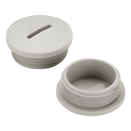 Tapón Roscado para Caja Cuadrada / 1" NPT / Aluminio Inyectado / Acabado Epoxy-Poliéster / UL 514A / CSA C22.2 No. 18-92 / IP para Intemperie