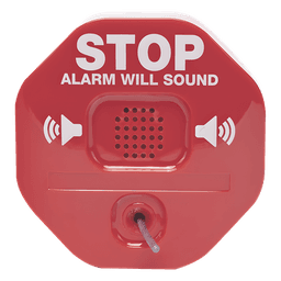Alarma de Extintor Inalámbrica / Sirena 95/105 dB / Señal Visual Disuasoria / Alimentación 9V o 12-24V DC / Transmisión Inalámbrica a Receptor