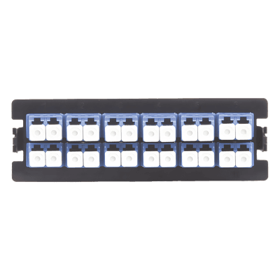 Placa Acopladora / 12 Acopladores LC Duplex / Fibra Monomodo / Compatible LP-ODF-8024