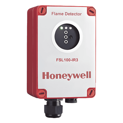 Detector de flama IR3 / triple espectro infrarrojo / alcance 35 m / ATEX Zona 2-22 / IP65 / -40°C a +70°C / rojo