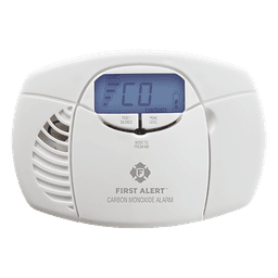 Detector de Monóxido de Carbono / Sensor Electroquímico / Pantalla Digital Retroiluminada / Alimentación por 2 Baterías AA / Alertas Visuales y Sonoras