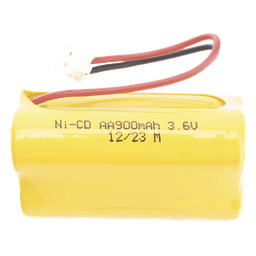 Batería de Emergencia / Ni-Cd / 3.6V CC / 900mAh / Luz de Emergencia