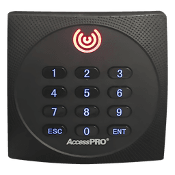 Lector de Proximidad con Teclado / 125 kHz / Wiegand 26 bits / Exterior / 86 x 86 x 20 mm / 120 m (394 pies) máx.