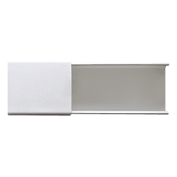 Canaleta de PVC / 48 x 16 mm / 2.5 m (8.2 ft) / Auto-extinguible / Sin División / 2 Vías de Presión
