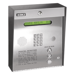 Control de acceso telefónico / Gabinete para sobreponer / 2 puertas / 3000 números / 11 dígitos / LCD / Análogo o digital / Expandible a 16 puertas / Programable por PC