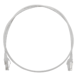 Patch Cord Modular Cat6 UTP / CM/LS0H / 0.91 m (3 ft) / 28AWG Diámetro Reducido / Blanco