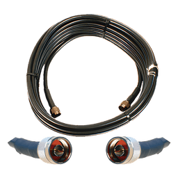 Jumper Coaxial / 50 Ohm / 15.24 m (50 pies) / N Macho / Blindaje >90 dB / Wilson-400