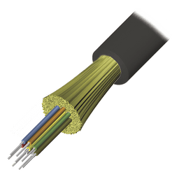 Cable de Fibra Óptica / 4 Hilos / Monomodo OS2 / Tight Buffer 900μm / Plenum OFNP / Interior-Exterior / 1 Metro (3.28 Pies)