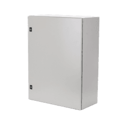 Gabinete de Acero, Nema 4 -IP 65 de 60 x 80 x 30 cm con Platina.