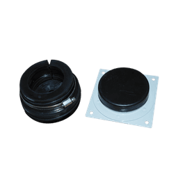 Placa y Goma Pasamuro para Cable Coaxial de 1-1/4