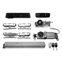 Sistema para automatización de puerta deslizable, Para puerta de hasta 150 KG, Color negro