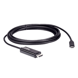 Convertidor USB-C a HDMI | Resolución 4K | Compatible Thunderbolt 3 | Plug and Play Sin Drivers | Soporta Windows, Mac OS y Android | Conectividad 2.7 Metros